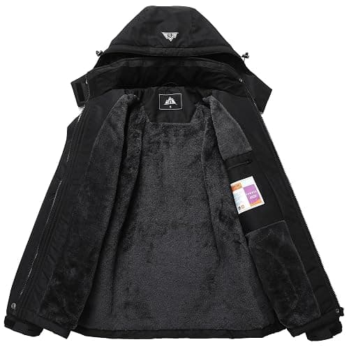 MOERDENG Women's Waterproof Snow Ski Jacket - Warm Winter Coat Insulated for Snowboarding, Softshell for Winter Hiking thumbnail 4