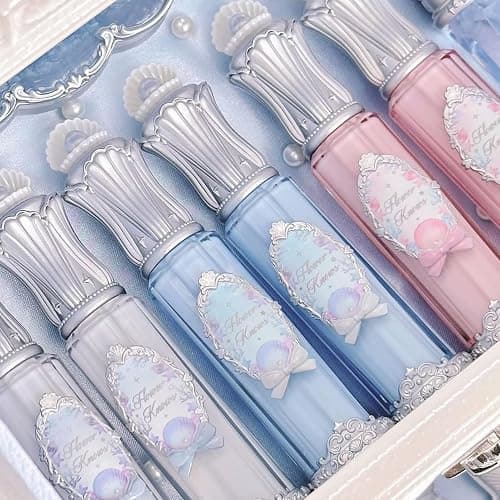 Flower Knows Shell's Jewel Nourishing Lip Glaze,Hydrating Lip Gloss with Hyaluronic,Moisturizing Plumping Oil,Non-Sticky Formula,0.16 fl.oz(P05 Shell Heart) thumbnail 7