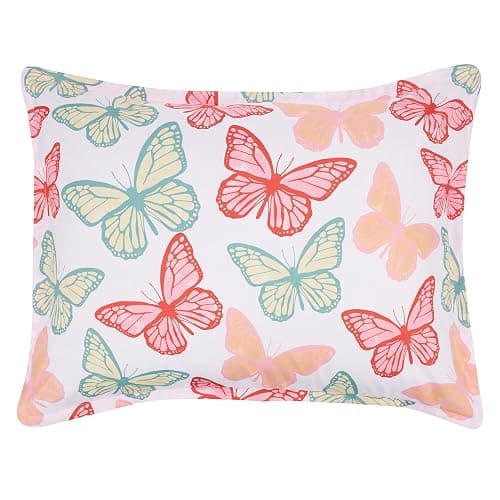 Amazon Basics Kid's Soft, Easy Care Microfiber Bed-in-a-Bag 5-Piece Bedding Set, Twin, Butterfly Friends thumbnail 3
