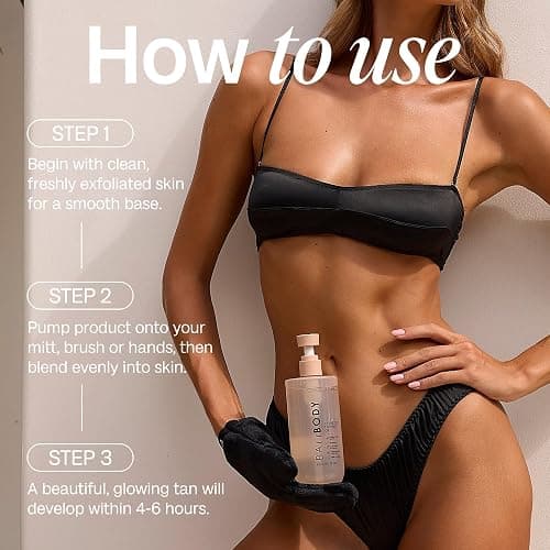 Bali Body Clear Self Tanning Gel & Luxe Velvet Mitt Bundle | Streak-Free, Hydrating Hyaluronic Acid, Aloe Vera & Vitamin E Glow | Australian-Made Quick-Dry, Transfer-Resistant Flawless Tan thumbnail 8