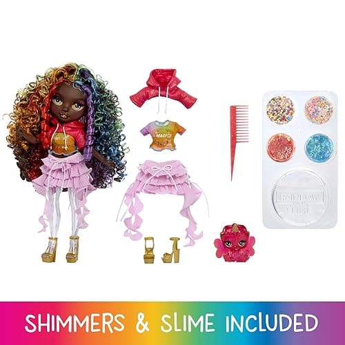 Rainbow High Rainbow Shimmers with Slime – Iris, 11” Fashion Doll, Create a Rainbow Doll, Slime Kit, Kids Gift 4+ thumbnail 3