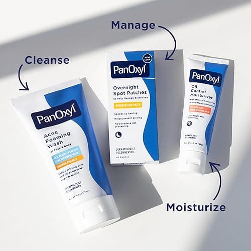 PanOxyl Acne Foaming Wash Benzoyl Peroxide 10% Maximum Strength Antimicrobial, 5.5 Oz - 5.5 Ounce (Pack of 1) thumbnail 10