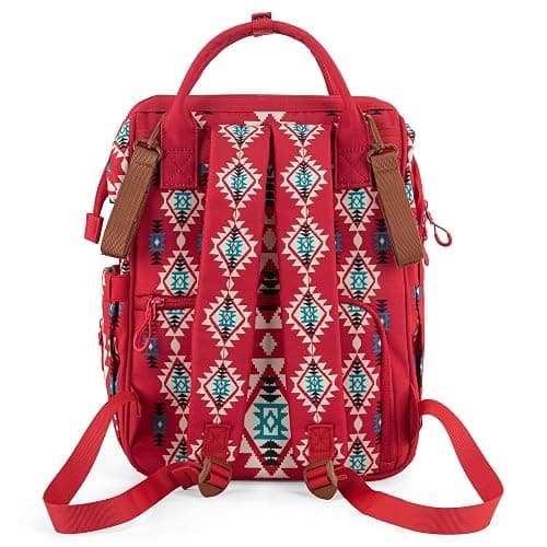 Wrangler Aztec Backpack Organized Daypack Travel Baby Bag with Stroller Strap and Side Bottle Pockets WG2204-9110BDY thumbnail 6