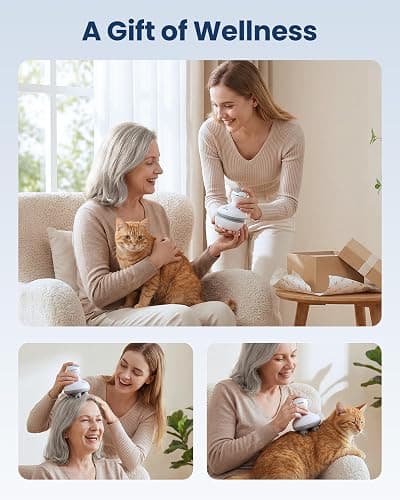 COMFIER Electric Cordless Hair Scalp Massager with Kneading 84 Massage Nodes, Handheld Portable Head Scratcher Massager for Hair Growth, Deep Clean and Stress Relax, Gifts for Men Dad thumbnail 9