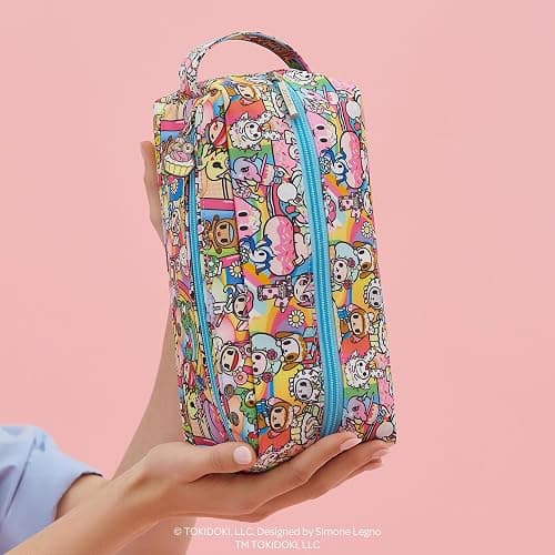 JuJuBe x tokidoki 20th Anniversary Celebration Be Dapper Toiletry Cosmetic Bag, Cute Zippered Pouch Bag for Women and Girls, Ideal Organization for Travel, Luggage, School, Work, Machine Washable thumbnail 5