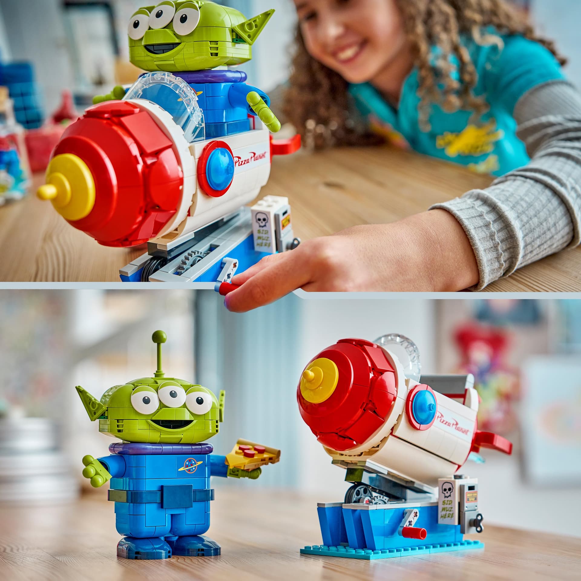 LEGO | Disney Pixar Alien met Pizza Planet Rocket Rit - Ruimteschip Speelgoed met Alien Figuur - Kinderkamerdecoratie - Cadeau voor Jongens, Meisjes en Toy Story Fans vanaf 9 Jaar - 43307 thumbnail 5