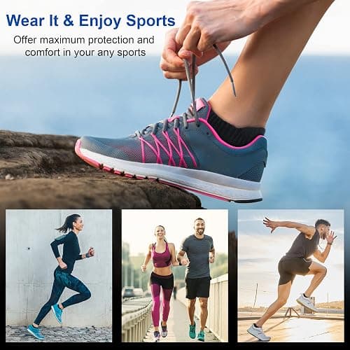 Amutost Ankle Socks Womens Athletic Running Comfort Cushioned 3/5/6Pairs thumbnail 2