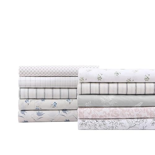 Stone Cottage - Queen Sheets, Cotton Percale Bedding Set, Crisp & Cool Ideal Bedding Set (Mae, Queen) thumbnail 6