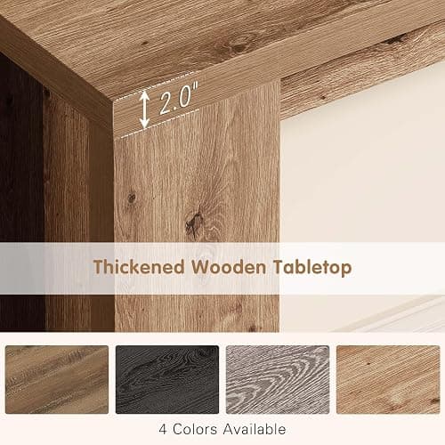 70.9 Inch Extra Long Console Table, Farmhouse Entryway Table with Thickened Base, Wood Sofa Table Behind Couch Table, Narrow Entryway Accent Table for Living Room, Hallway, Entrance, Foyer, Brown thumbnail 7