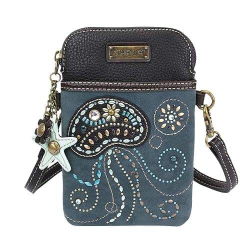 CHALA Dazzled Cell Phone Crossbody Purse-Women PU Leather Multicolor Handbag with Adjustable Strap - Image 1