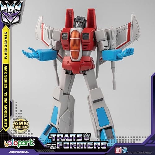 YOLOPARK Starscream Transformer Toys,AMK Series Transformers G1 Action Figures,7.48 Inch Highly Articulated Transformers Decepticon Toys for Adults Boys Girls,No Converting thumbnail 6