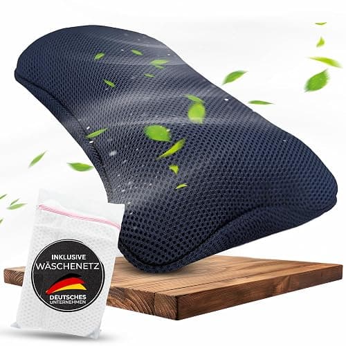 BURADIA Almohada para bañera con red de lavandería, máxima comodidad y relajación con la última tecnología Air Mesh – Cojín de baño para bañera con 4 ventosas fuertes – Almohada cervical/almohada - Image 1