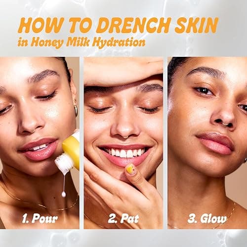 Farmacy Hydrating Essence - Hydrating Honey Milk Toner + Facial Essence to Soothe, Moisturize and Strengthen Skin Barrier - Preps Complexion for Skincare Products or Makeup Application (10ml) thumbnail 7