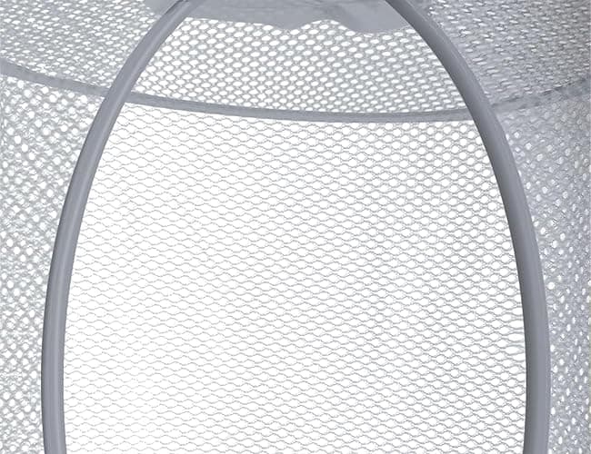 ⭐️Storage Foldable Net 4 Compartments Hanging Mesh Toy Storage Organizer for Kid Room Toys, Gloves, Hats, Socks（Gray） thumbnail 4