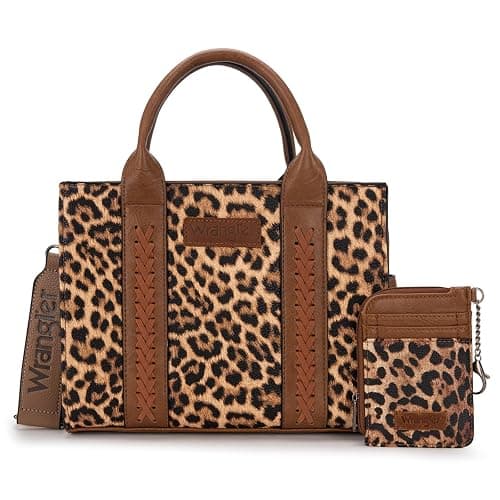 Wrangler Tote Bags for Women Western Purse and Handbags Satchel Top-handle with Card Holder - Image 1