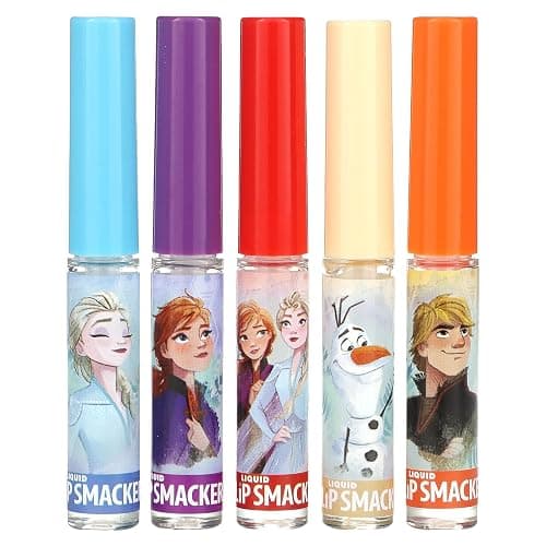 Lip Smacker Disney Frozen 2 Liquid Flavored Lip Balm Party Pack | Dry Lips | For Kids, Men, Women | Stocking Stuffer | Christmas Gift, Set of 5 - Image 1