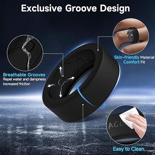 SZJCLTD 8 Pack Cover for Oura Gen 4 /Gen 3/ Samsung Galaxy Ring, Anti-Scratch Elastic Silicone Oura Ring Cover for Working Out Gym - Patent Pending thumbnail 4
