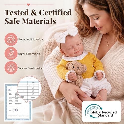 BABESIDE Full Body Silicone Reborn Baby Dolls - 12 Inch (Weight 3 lb) Weighted Full Silicone Realistic-Newborn Baby Doll Real Life Baby Dolls with Complete Accessories & Gift Box thumbnail 3