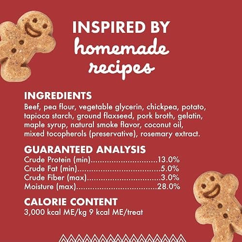 Buddy Biscuit Softies 5 oz Pouch, Grain-Free Soft & Chewy, Natural Grilled Beef Flavor Dog Treats, Oven Baked in the USA thumbnail 3