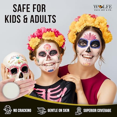 Wolfe F/X Essential Colors Face Paint - White (30 gm) thumbnail 4