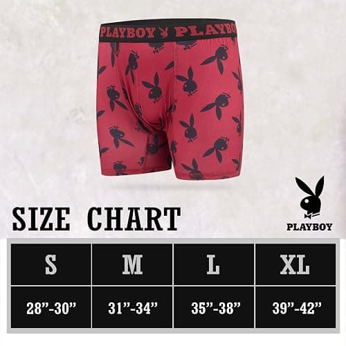 Playboy Mens Underwear 4 Pack Boxers for Men Gifts for Men Boxer Briefs thumbnail 6