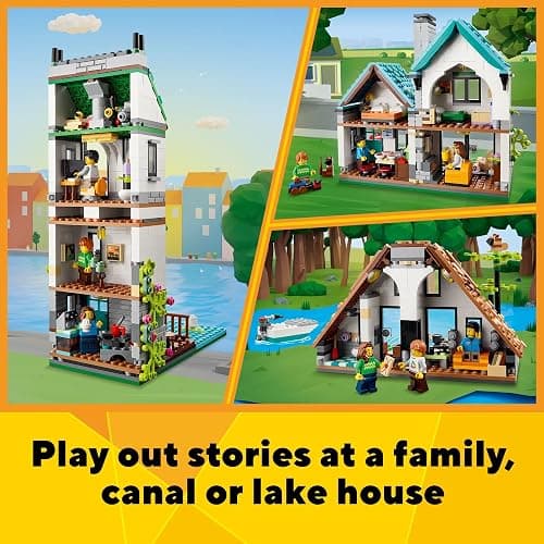 LEGO Creator 3 in 1 Cozy House Building Toys - Toy Figures & Pretend Play Playsets for Boys & Girls, Ages 8+ - 3 Building Options - Gift for Birthdays - 31139 thumbnail 3