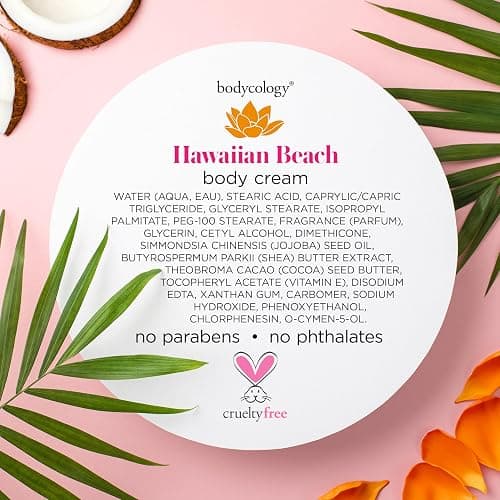 Bodycology Shea Butter Body Cream, Hawaiian Beach, 8 oz thumbnail 7