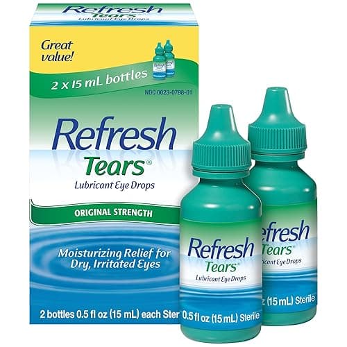 Refresh TEARS Lubricant Eye Drops Artificial Tears, 2x0.5 fl oz (30 mL), 2 Count - Image 1