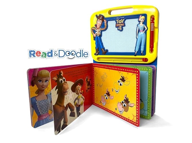 Disney / Pixar Toy Story 4 Read & Doodle - Learning resources for kids, a magnetic drawing pad, an easy-to-use pen, 22-page board book for reading and drawing thumbnail 7