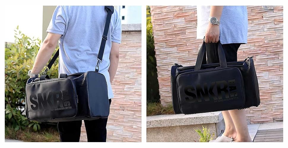 Sneaker Duffel Travel Bag for Men Shoe Bags for Travel Sneaker Bag Basketball Outdoor Sports Gym Bag Travel shoe bag With 3 Adjustable Compartment Dividers Travel Shoe Bags thumbnail 6