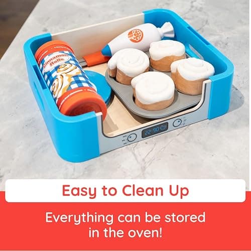Fat Brain Toys Pretendables Cinnamon Roll Set, Pretend Play Food Sets for Kids Kitchen, Imaginative Play Kitchen Food for Ages 3 to 7 thumbnail 7