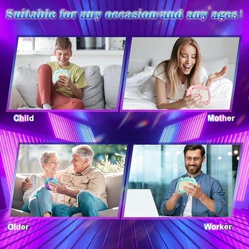AOTIBO Fast Push Machine Light Up Fidget Toys for Kids Adults, Handheld Game for Kids 3-12, Quick Push Bubble Stress Toy, Sensory Toys Travel Games, Xmas Birthday Gifts for Boys Girls (Pink) thumbnail 5