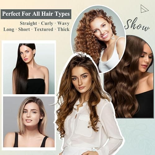 Chivixe Round Brush Attachment for Shark FlexStyle Blow Dryers Attachments, Normal Oval Round Volumizing Brush Styling for Straight, Wavy, Curly, and Coily Hair, Sliver thumbnail 6