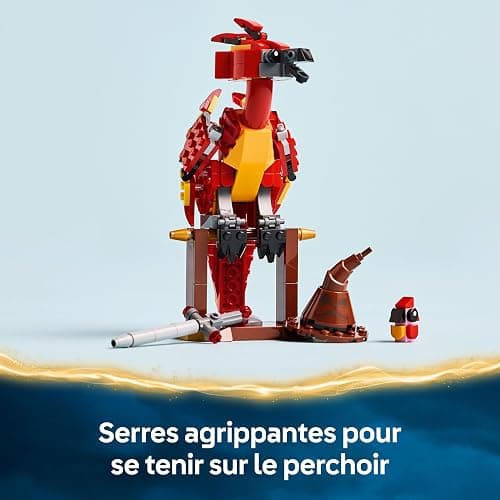 LEGO Harry Potter Fumseck : Le Phénix de Dumbledore - Jouet Avec Figurine d'Oiseau - Décoration Intérieure - Choixpeau & Épée De Gryffondor - Cadeau d'Anniversaire Pour Fille Ou Garçon Dès 8 Ans 76448 thumbnail 7