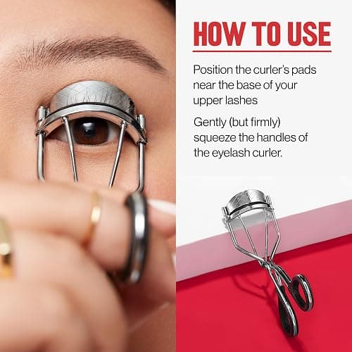 Revlon Natural Curl Lash Curler, Gives a Natural Eyelash Lift, with Finger Grips for a Non Slip Grip, Easy to Use, 1 Count thumbnail 8