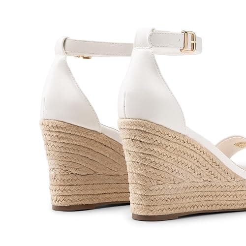 DREAM PAIRS Women's Platform Wedges Sandals, Comfortable Open Toe Espadrilles Sandals Dressy Buckle Ankle Strap Summer Shoes thumbnail 6