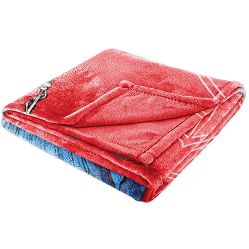 Jay Franco Kids Plush Throw Blanket – Soft & Cozy Fleece Throw for Bedroom & Couch Décor, Official Licensed Product, Red - Spiderman, 60x90 - Large Blanket thumbnail 5