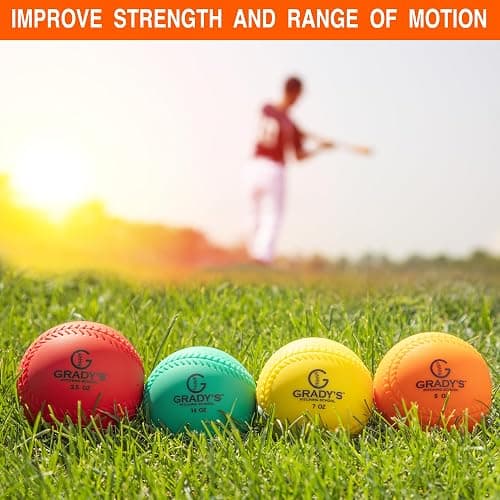 Grady's Pitching School Weighted Velocity Training Ball Set – Seam & Seamless Options for Pitching & Arm Strength + Set of 6 Balls + Carrying Case thumbnail 4