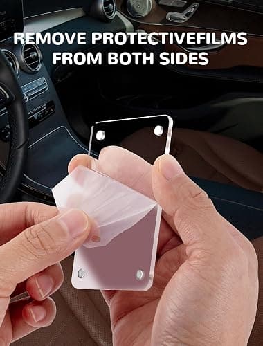 4 Pack Car Picture Holder, Clear Acrylic Magnetic Car Photo Holder, Horizontal & Vertical Photo Car Visor Photo Clip, Personalized Car Picture Frame, Suitable for Adding Family, Personal or Pets Photos thumbnail 2