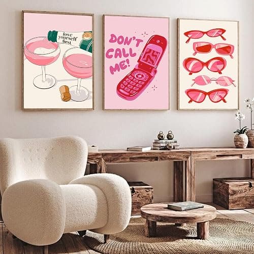 F.NIMAGOP 6 Packs Vintage Paint by Numbers Kit for Adults,DIY Acrylic Watercolor Oil Painting by Number On Canvas Without Frame,Retro Funny Drinks Paint by Numbers Kit for Home Wall Decor 8x12inch thumbnail 2
