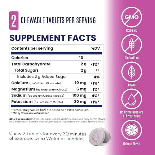 SaltStick Electrolyte FastChews - 90 Count Best Sellers Variety Pack - Chewable Electrolyte Tablets for Hydration, Salt Tabs - 10 Count (Pack of 9) thumbnail 9