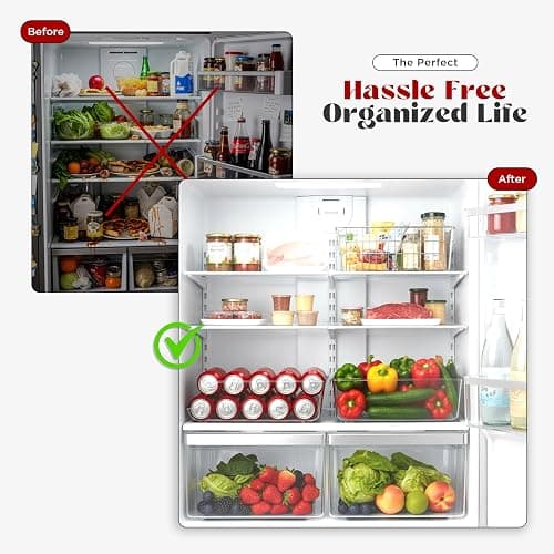 Utopia Kitchen Soda Can Organizer and Dispenser for Refrigerator/Pantry - Durable Can Storage Organizer Fridge & Kitchen Organization - (Clear, Set of 2) thumbnail 7