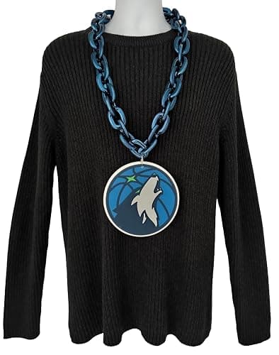 aminco Minnesota Timberwolves Fan Chain, Navy thumbnail 2