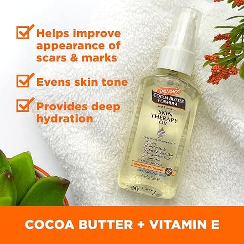 Palmer's Cocoa Butter Formula Pregnancy Skin Care Kit for Stretch Marks and Scars, Dermatologist Approved, Gift for Mom to Be, 4 Piece Full Size Set thumbnail 13