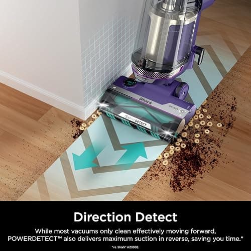 Shark POWERDETECT Upright Vacuum Cleaner with HEPA Filter, Heavy Duty Vacuum with Powerful Suction for Pet Hair Pickup, DuoClean Technology, Powered Lift-Away, Ideal for Carpets & Hardfloors, AZ4002 thumbnail 7