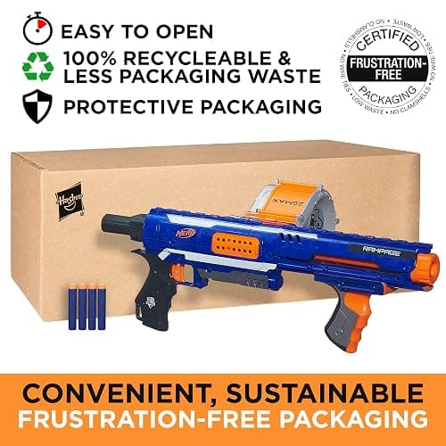 NERF Rampage N-Strike Elite Toy Blaster with 25 Dart Drum Slam Fire for Kids, Teens, & Adults (Amazon Exclusive) thumbnail 2