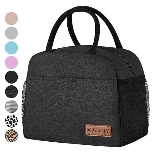 douyadady Lunch Bag Women/Men Lunch Box Women/Men (black) - Image 1