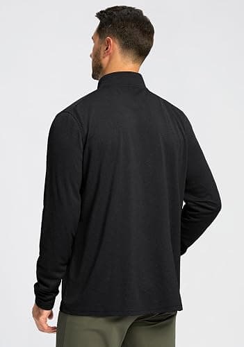 Obla Golf Quarter Zip Pullover for Men Mock Neck Sweatshirt Lightweight Sun Protection Men's Long Sleeve Golf Shirt thumbnail 3