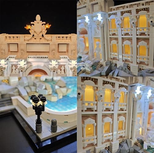 LightGo LED Kit for Lego 21062 Trevi Fountain Baroque Architecture | Lighting Only-Bricks Set Not Included (Remote Version) thumbnail 5