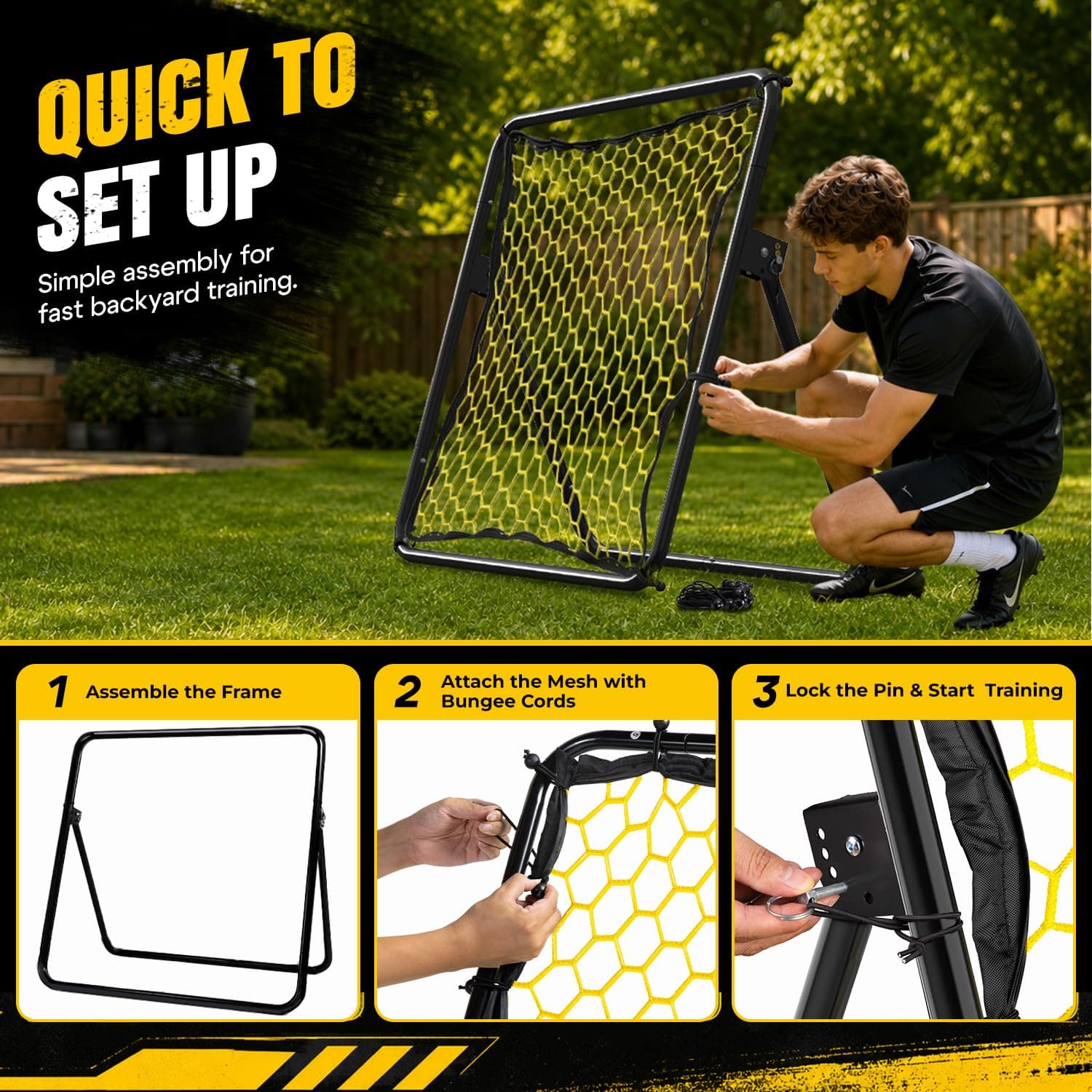 Happy Jump Portable Soccer Rebounder Net for Soccer Training Practice thumbnail 8